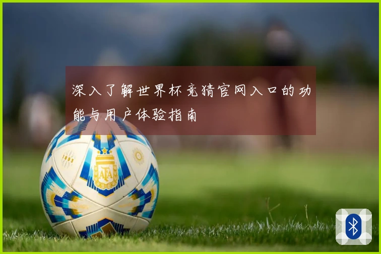 深入了解世界杯竞猜官网入口的功能与用户体验指南
